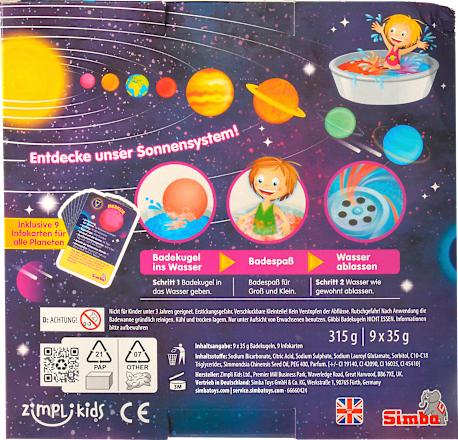 Kinder Badezusatz Glibbi Space Set 9tlg, 1 St