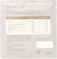 Kollagen Pulver Sachets 10 St à 15 g, 150 g Glow25