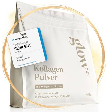 Kollagen Pulver, 450 g Glow25