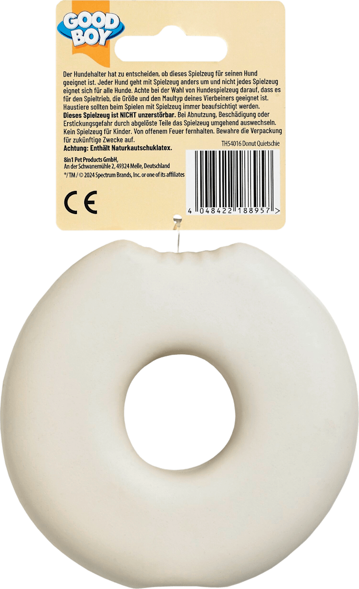 Hundespielzeug Quietschies Donut, 1 St