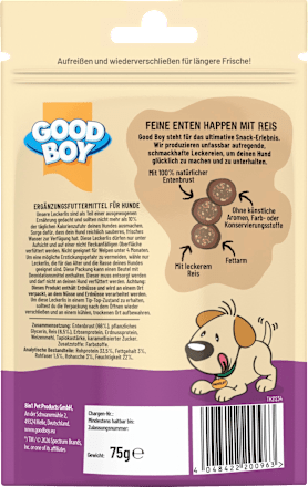 Kausnack Hund, Enten Happen, 75 g