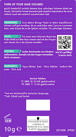 Stylingpoeder volume Powderfull, 10 g