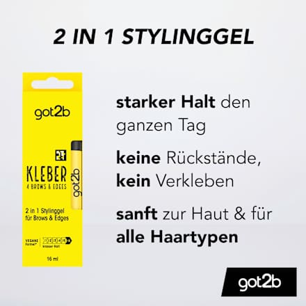 Stylinggel Kleber 4 Brows & Edges 2in1, 16 ml