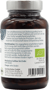 Ashwagandha capsules 90 stuks, 45 g
