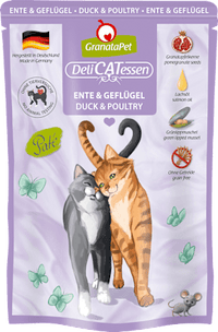 Nat kattenvoer met eend &amp; gevogelte, 85 g