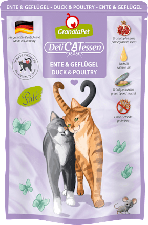 Nat kattenvoer met eend &amp; gevogelte, 85 g