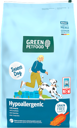 Trockenfutter Hund mit Insekten, hypoallergen, 10 kg