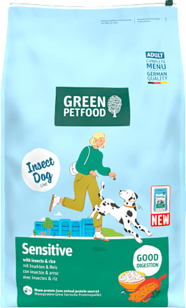 Trockenfutter Hund mit Insekten & Reis, sensitiv, 10 kg