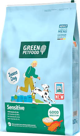 Trockenfutter Hund mit Insekten & Reis, sensitiv, 10 kg