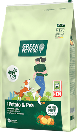 Trockenfutter Hund mit Kartoffel & Erbse, veggie, 10 kg