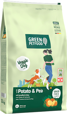Trockenfutter Hund mit Kartoffel & Erbse, veggie, 10 kg