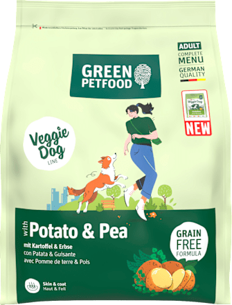 Droog hondenvoer met aardappel &amp; erwt, veggie, 0,9 kg