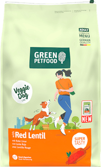 Trockenfutter Hund mit roten Linsen, veggie, 10 kg