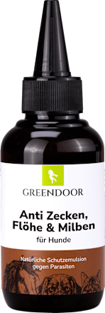 Lotion für Hunde Anti Zecken, Flöhe & Milbenschutz, 100 ml Greendoor