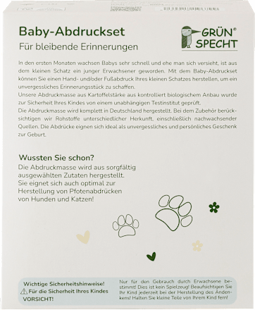 Baby-Abdruckset 2 Dosen, 1 St
