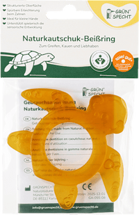 Beißring, Naturkautschuk, Schildkröte, 1 St