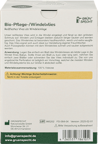 Bio-Pflege-/Windelvlies, 70 Blatt, 1 St