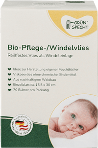 Biologische verzorgings-/luiervlies, 70 vel, 1 stuk