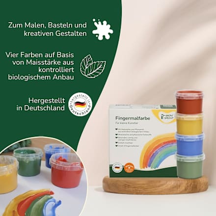 Fingermalfarbe Set (4 x 120 g), 1 St