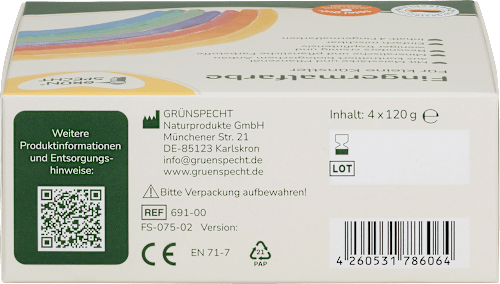 Fingermalfarbe Set (4 x 120 g), 1 St