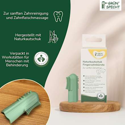 Fingerzahnbürste Naturkautschuk, 1 St