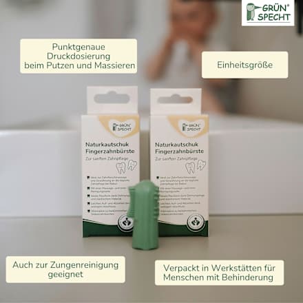 Fingerzahnbürste Naturkautschuk, 1 St