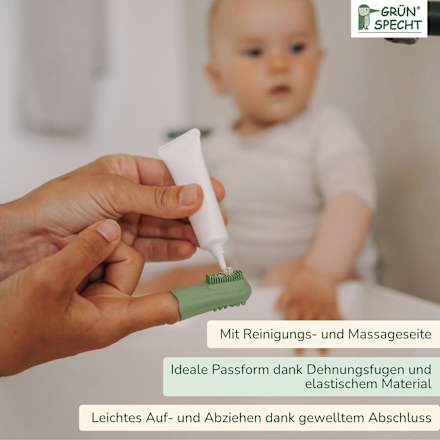 Fingerzahnbürste Naturkautschuk, 1 St
