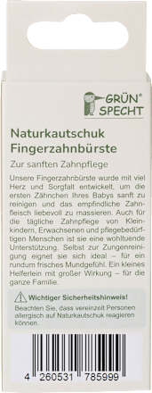 Fingerzahnbürste Naturkautschuk, 1 St