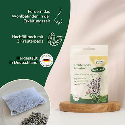 Kräuterpads Atemfrei, Nachfüllpack, 3 St