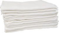 Mousseline luiers, 80x80 cm, wit, 8 stuks