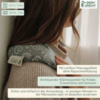 Nackenhörnchen Rapssamen grau-mint, 1 St