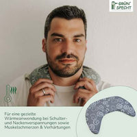 Nackenhörnchen Rapssamen grau-mint, 1 St