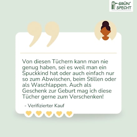 Pflege-/Waschtücher, 30 x 30 cm, weiß/taupe, 6 St