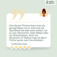 Pflege-/Waschtücher, 30 x 30 cm, weiß/taupe, 6 St