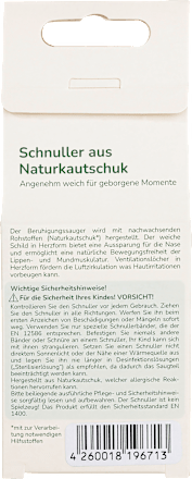 Schnuller Naturkautschuk, Gr. 2, 6-18 Monate, 1 St