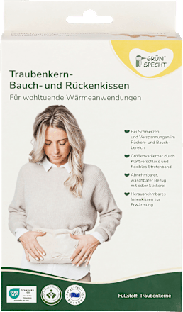 Traubenkern Bauch- und Rückenkissen, 1 St