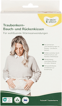 Traubenkern Bauch- und Rückenkissen, 1 St