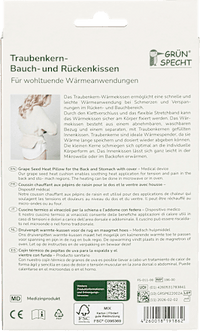 Traubenkern Bauch- und Rückenkissen, 1 St