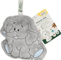 Traubenkern-Kissen Wärmezoo mit Bezug, Elefant, 1 St