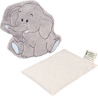 Traubenkern-Kissen Wärmezoo mit Bezug, Elefant, 1 St