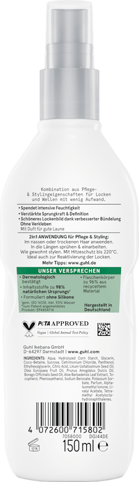 Styling Spray Locken Pflege & Styling 2in1, 150 ml
