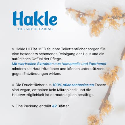 Vochtig toiletpapier ultra med, 42 stuks