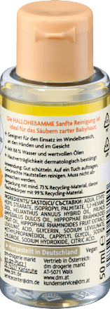 Sanfte Reinigung für Gesicht, Hände & Po, Reisegröße, 50 ml