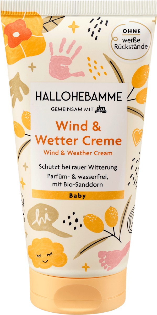 HALLOHEBAMME Wind & Wetter Creme, 75 ml