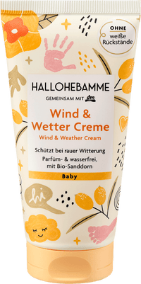 HALLOHEBAMME Wind & Wetter Creme, 75 ml