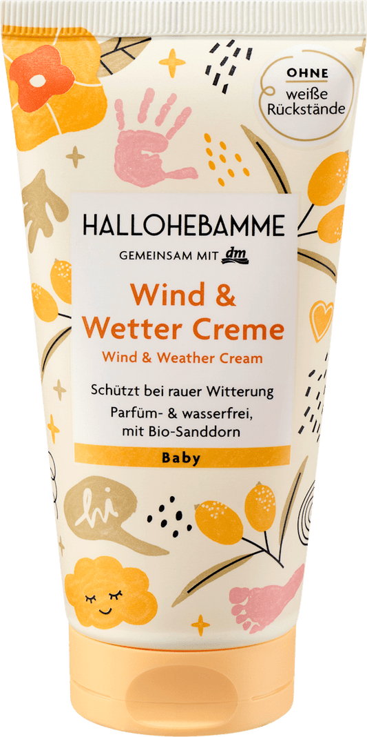 HALLOHEBAMME Wind & Wetter Creme, 75 ml