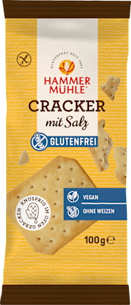 Cracker, mit Salz, glutenfrei, 100 g