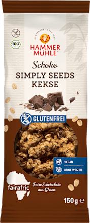 Schoko Kekse, Simply Seeds, glutenfrei, 150 g