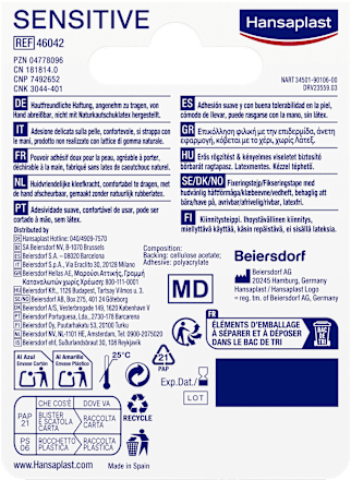 Fixierpflaster Sensitive, 5 m