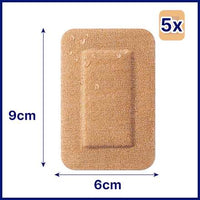 Flexibler Wundverband (6x9 cm), 5 St Hansaplast